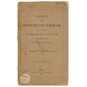 Beitrage zur Geschichte und Numismatik, A. Sallet