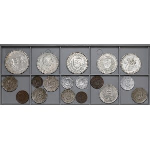 Słowacja, 10 halerzy - 50 koron 1939-1945 - zestaw (18szt)