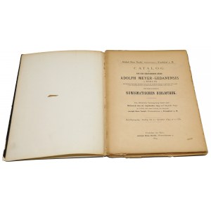 Adolph Meyer-Gedanensis - Numismatischen Bibliothek - 1894