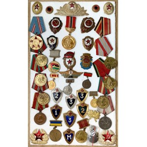ZSRR, Zestaw Odznak, Medali i inne (41szt)