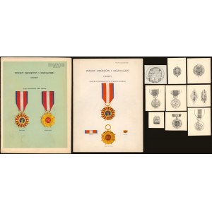 Wzory Orderów i Odznaczeń 1960 i 1977 + Szkice Odznak i Medali