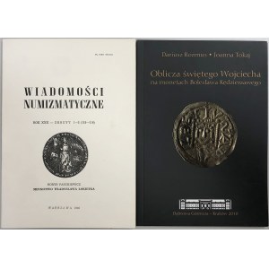 WN, Mennictwo Wł. Łokietka, B. Paszkiewicz; Oblicza świętego Wojciecha, D. Rozmus, J. Tokaj (2szt) 