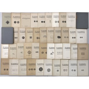 Wiadomości Numizmatyczne 1957-1990, w tym lata 1973 i 1974 w oprawie (42szt)