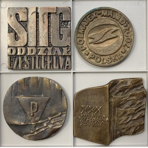 PRL, Medale lane i plakiety (4szt)