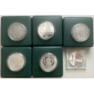 Ukraina, Srebrne monety kolekcjonerskie (6szt)