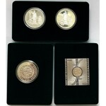 Plakieta i medale Mennicy 1996-1999, srebro (4szt)