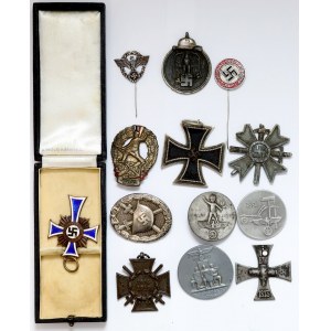 Niemcy, zestaw odznaczeń i odznak (13szt)