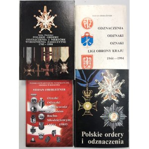 Polskie ordery i odznaczenia, W. Bigoszewska, S. Oberlitner (4szt)