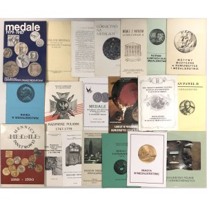 Medale - katalogi, broszury, ulotki - zestaw (20szt)