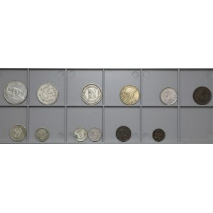 Estonia, Set of coins 1 Sent - 2 Krooni 1922-1936 (12pcs)