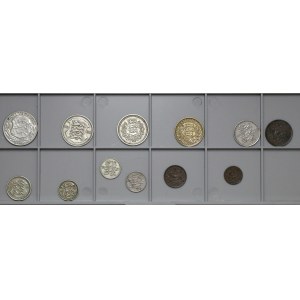 Estonia, Set of coins 1 Sent - 2 Krooni 1922-1936 (12pcs)