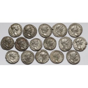 Arabia Bostra, Trajan (98-117), zestaw srebrnych drachm (16szt)