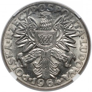 Próba NIKIEL 10 złotych 1964 Kobieta ze zbożem