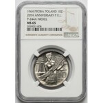 Próba NIKIEL 10 złotych 1964 Kobieta ze zbożem