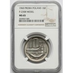 Próba NIKIEL 10 złotych 1960 Klucz i koło zębate
