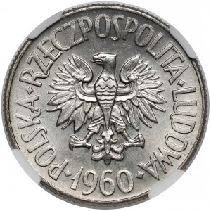 Próba NIKIEL 5 złotych 1960 Statek Waryński