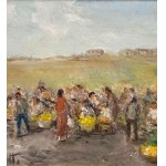 Gaetano Bocchetti, Marktszene - Gaetano Bocchetti (1888 - 1990)