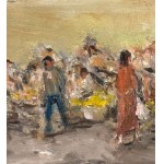 Gaetano Bocchetti, Marktszene - Gaetano Bocchetti (1888 - 1990)