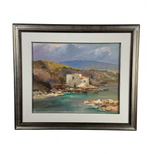 VINCENZO LARICCHIA, View of a Neapolitan seascape - Vincenzo Laricchia (1940)