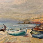 Errico Placido, Boats on dry dock (Portici marina) - Errico Placido (1909 - 1983)