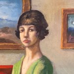 UNIDENTIFIED SIGNATURE, Portrait of a Woman Indoors