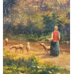 ANONIMO, Landscape with a peasant and flock