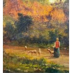 ANONIMO, Landscape with a peasant and flock
