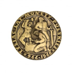 Medal Tysiąc lat Monety polskiej, projekt Wacław Kowalik