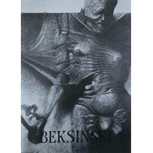 Plakat / zaproszenie na wystawę Zdzisława Beksińskiego w Instytucie Polskim w Paryżu, 1987 / Zdzisław Beksiński