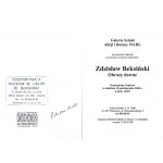 Zaproszenie na wernisaż wystawy Zdzisław Beksiński. Obrazy dawne w Galerii Alicji i Bożeny Wahl, Warszawa, 2000, z autografem Piotra Dmochowskiego / Zdzisław Beksiński