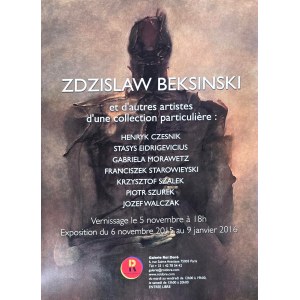 Plakat z wystawy Zdzisław Beksiński i inni artyści z kolekcji prywatnej, Galeria Roi Doré, Paryż, 2015-2016 / Zdzisław Beksiński