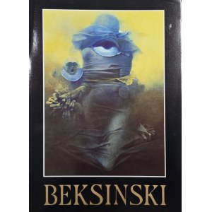 Folder / zaproszenie na wystawę Zdzisława Beksińskiego, UNESCO, Paryż, 1988 / Zdzisław Beksiński