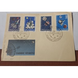 Kolekcjonerska koperta 1. dzień obiegu Badanie kosmosu 1964