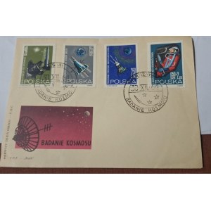 Kolekcjonerska koperta 1. dzień obiegu Badanie kosmosu 1964