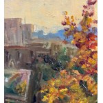 Künstler auf einer Terrasse - Angela Carugati (1881 - 1977)