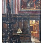 Interior of a Cathedral - D. Battaglia (Napoli, 1842 - 1904)
