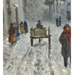 Suburban street with figures - Vincenzo Canino (1892 - 1978)