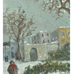 Suburban street with figures - Vincenzo Canino (1892 - 1978)