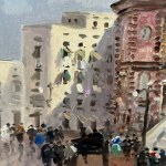 City Street with Figures (unspecified location)