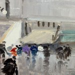 City Street with Figures (unspecified location)