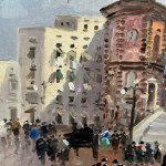 City Street with Figures (unspecified location)