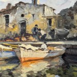 Seaside view in Pozzuoli - Leon Giuseppe Buono