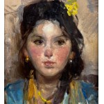 Portrait of a young woman - Giacomo Moretti (1843)