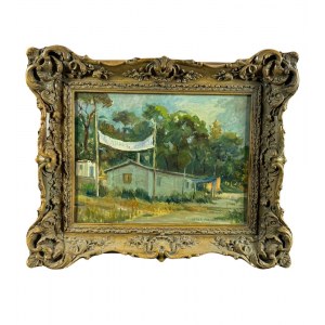 Paysage avec une petite maison - Angela Carugati (1881 - 1977)