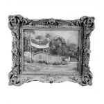 Paysage avec une petite maison - Angela Carugati (1881 - 1977)