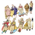 Number of 20 Nativity scene sculptures from Naples from 1930-1940