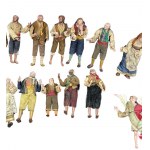 Number of 20 Nativity scene sculptures from Naples from 1930-1940