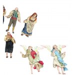 Number of 20 Nativity scene sculptures from Naples from 1930-1940
