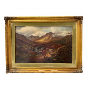 Landschaft mit einer Schafherde
