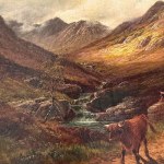 Landschaft mit einer Schafherde